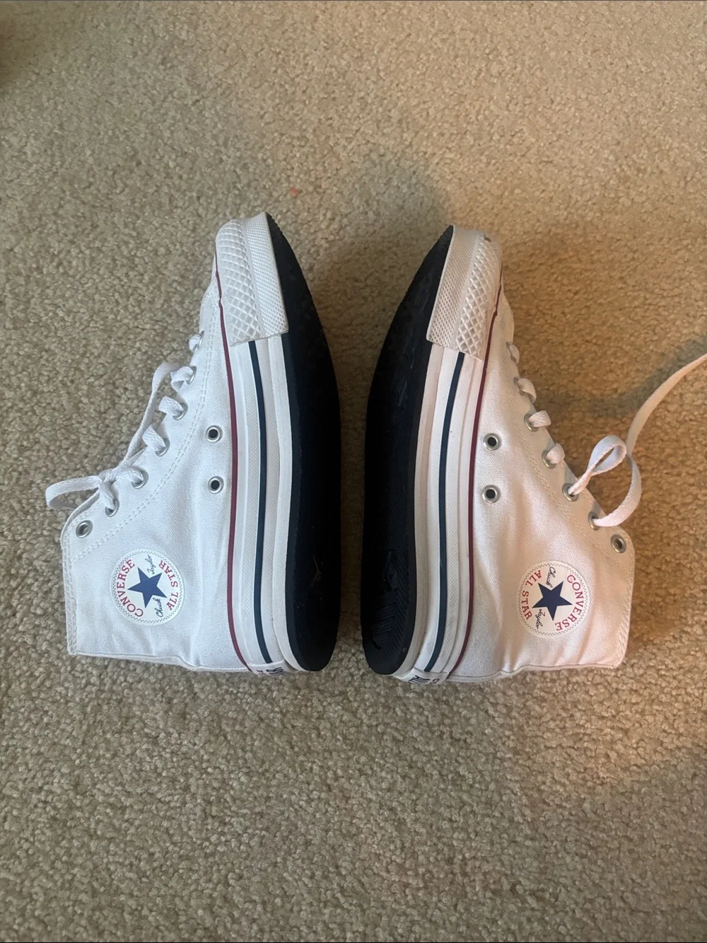 Kids White High-Top Converse